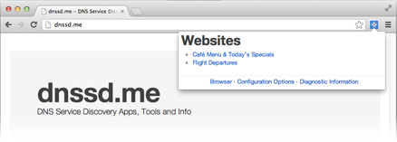 Image of Bonjour in Chrome